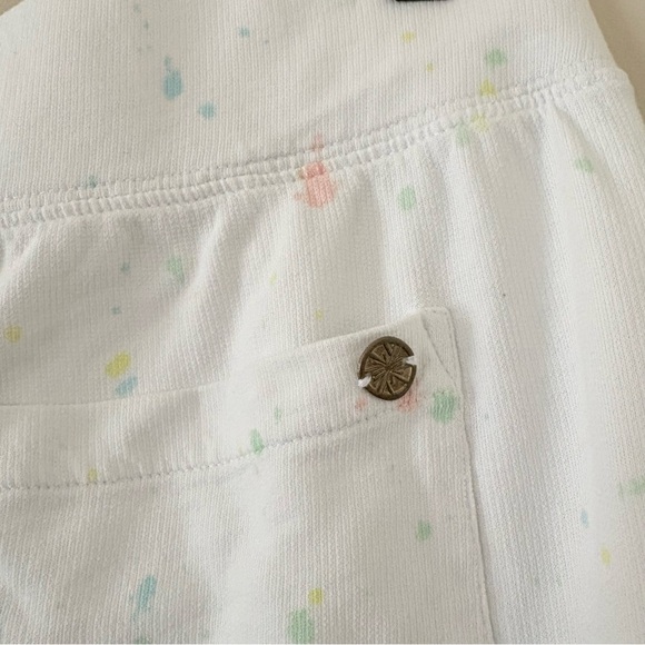 Lilly Pulitzer Mallie paint-splatter jogger pant embroidered palm tree logo M - Picture 9 of 12